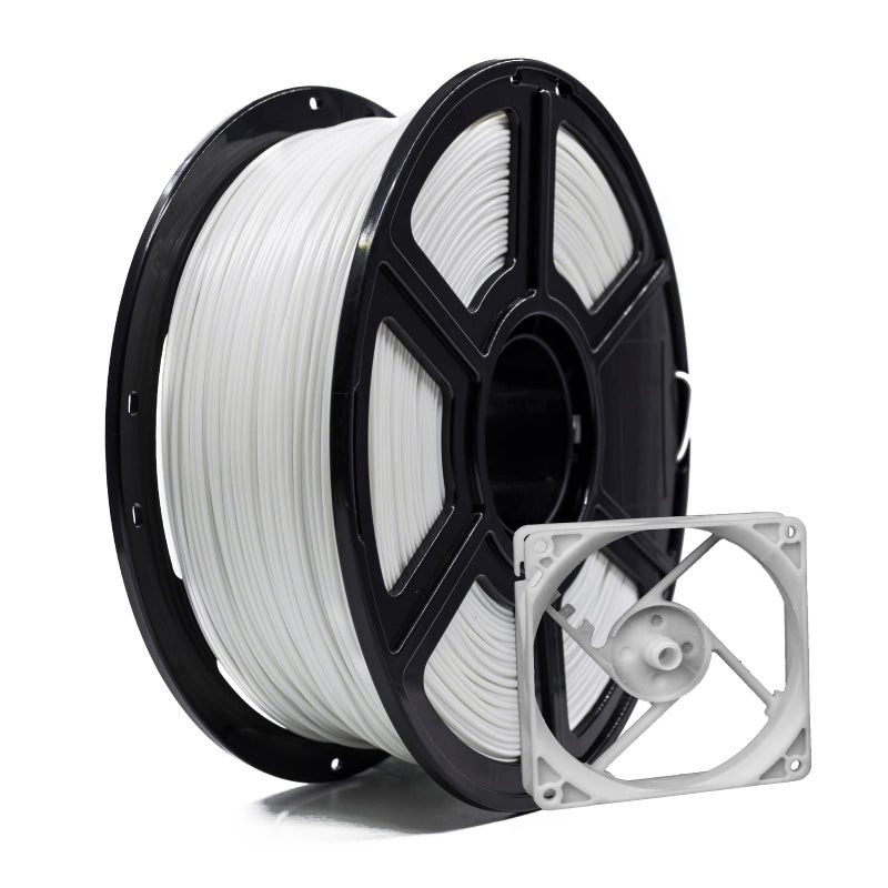 FLASHFORGE ABS Pro Filament 1.75mm White, 3D Printer Filament 1kg (2.2lbs) Spool-Dimensional Accuracy +/- 0.02mm, Hot Deformation Below 90â„ƒ, Great for Printing Heat-Resistant Functional Parts - Image 1